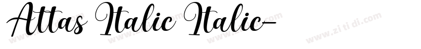 Attas Italic Italic字体转换 Attas Italic Italic字体转换